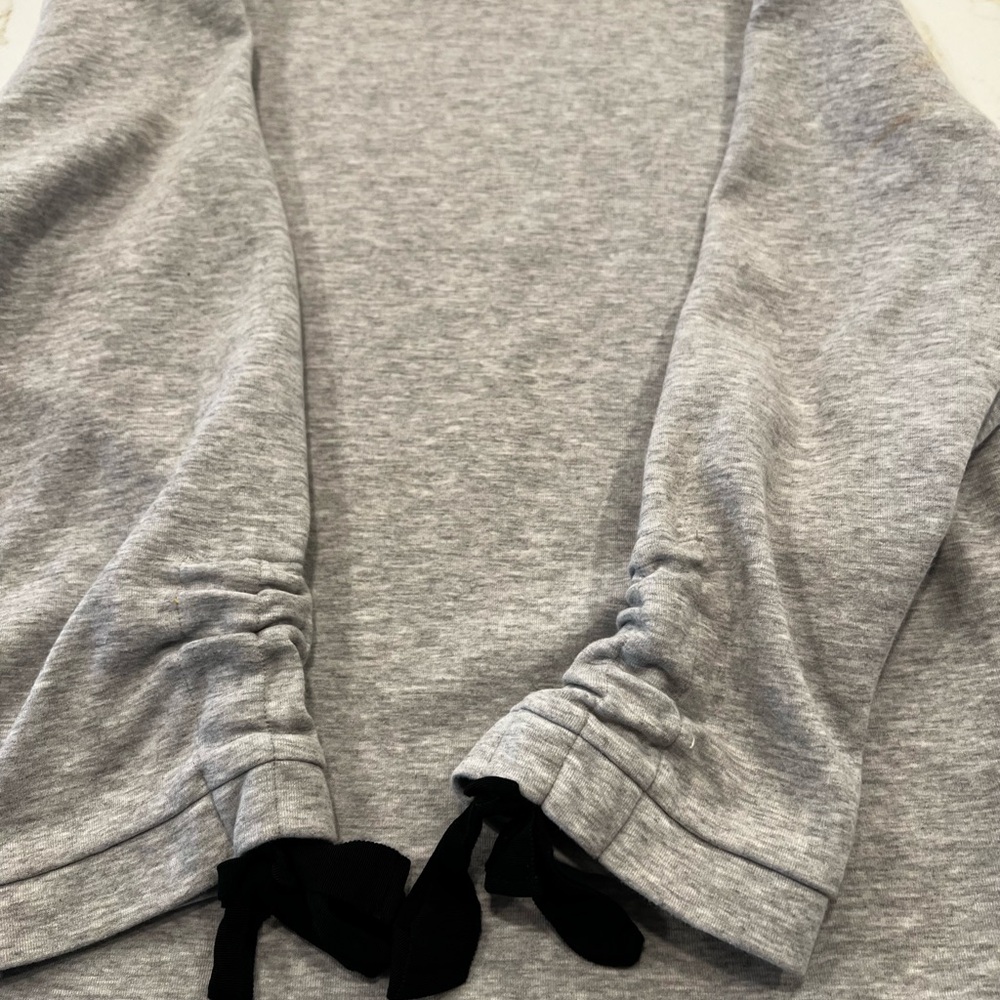 Ann Taylor Sweatshirt with Ruche Tie Sleeves